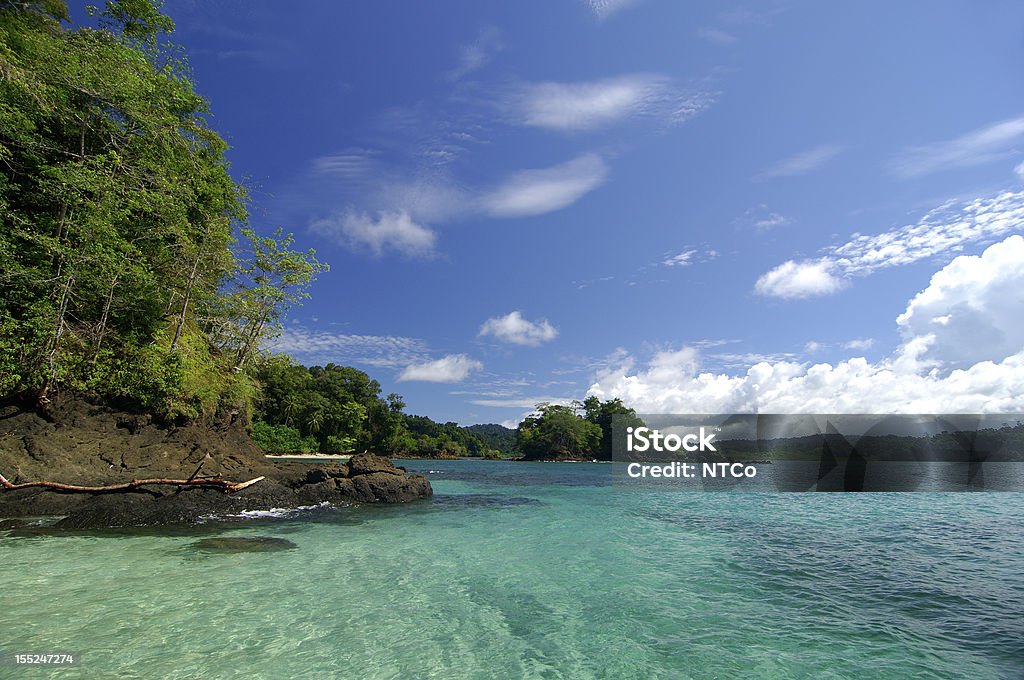 Coiba Hermosa beach point, Coiba island, Veraguas Province, Panama, Central America   Island Stock Photo