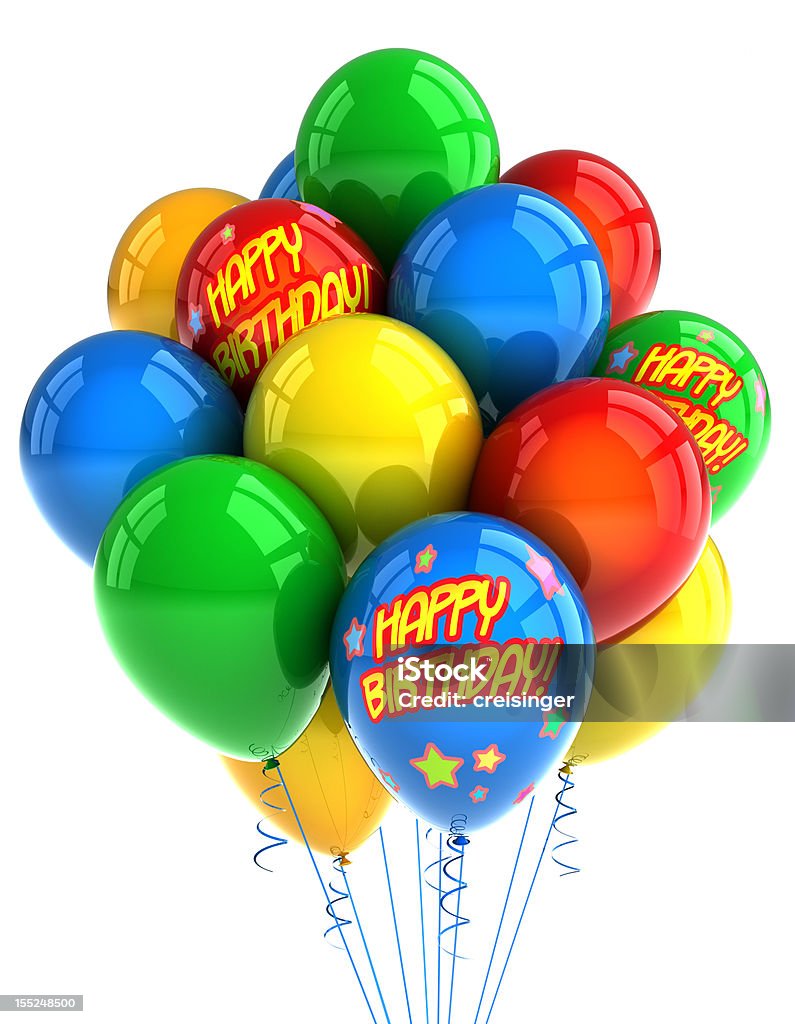 Happy Birthday Balloons Stock Photo - Download Image Now ...