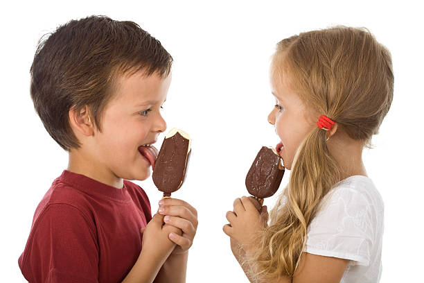 istock Kids eating ice cream 155250534