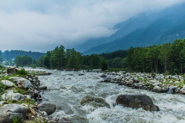 istock Beas river in Manali flooded during Monsoons 1552507467