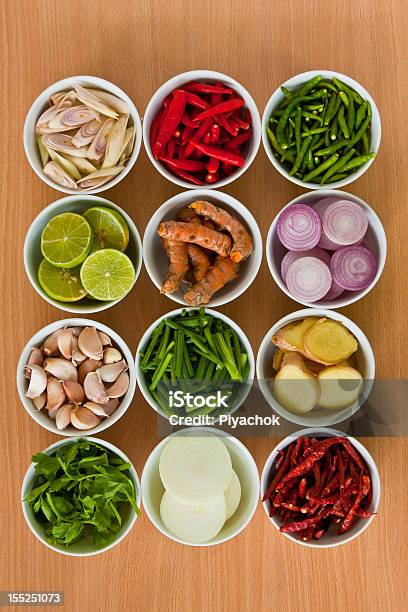 Thailändische Küche Zutaten Stockfoto und mehr Bilder von Fotografie - Fotografie, Frühlingszwiebel, Galgant
