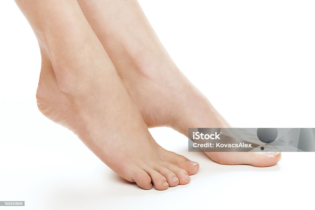 Female foot Female foot. Naked Stock Photo