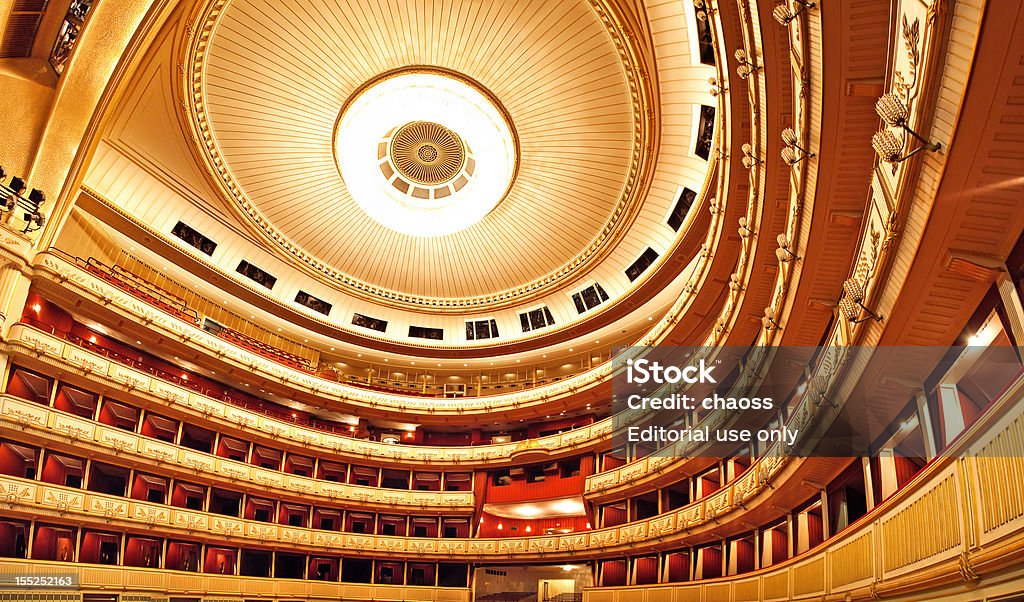 Vienna Opera interior Vienna opera interior. Wide angle view. Austria Stock Photo
