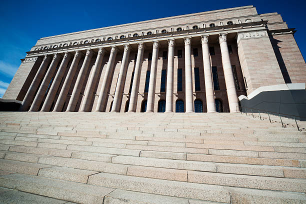 Parliament of Finland stock photo