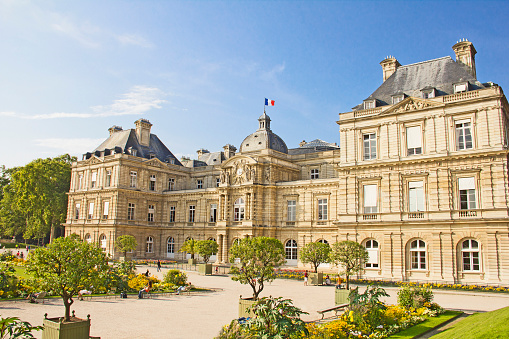 French Senate and the Jardin du Luxembourg, Paris