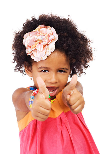 istock Beautiful girl showing thumbs up 155256435