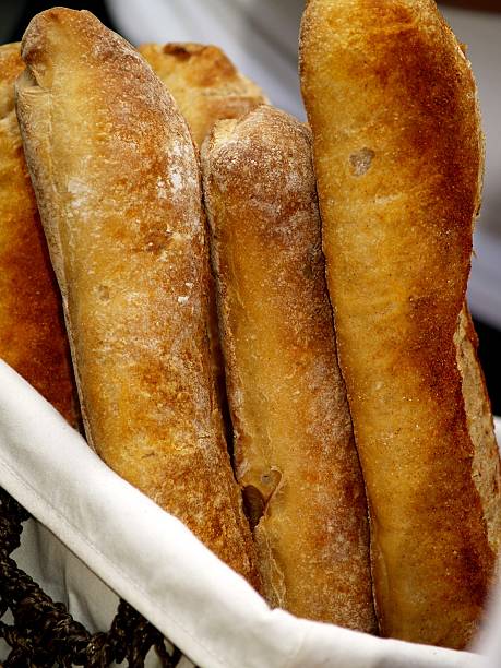 Basket of Freshly baked Artisian Bread