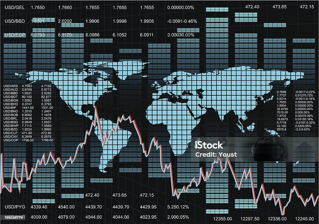 Фондовый рынок фоне - Векторная графика Нью-Йоркская фо�ндовая биржа роялти-фри