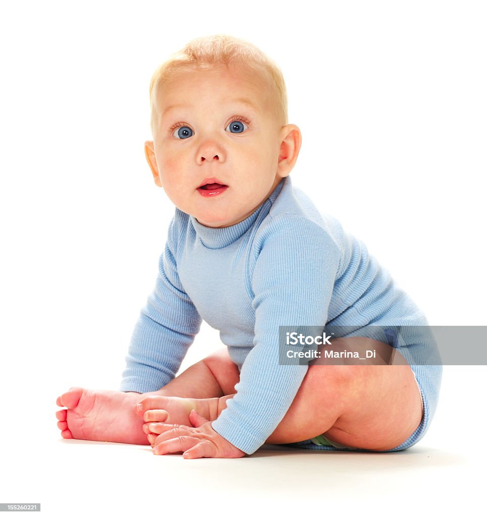 Starren Blaue Augen - Lizenzfrei 12-17 Monate Stock-Foto