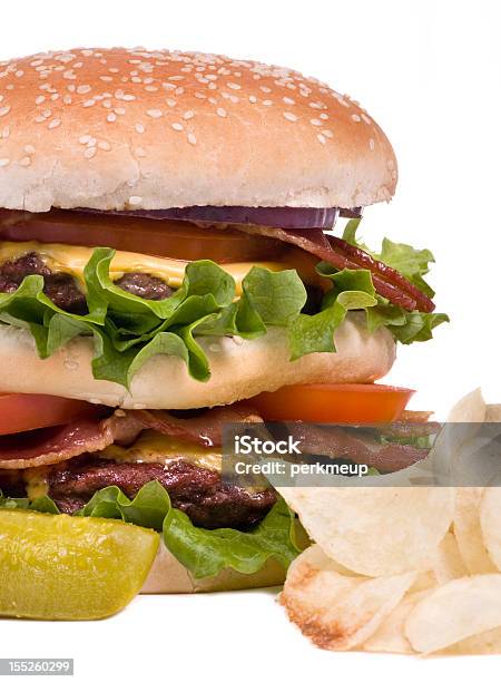 Photo libre de droit de Cheeseburger banque d'images et plus d'images libres de droit de Aliment - Aliment, Alimentation lourde, Bacon