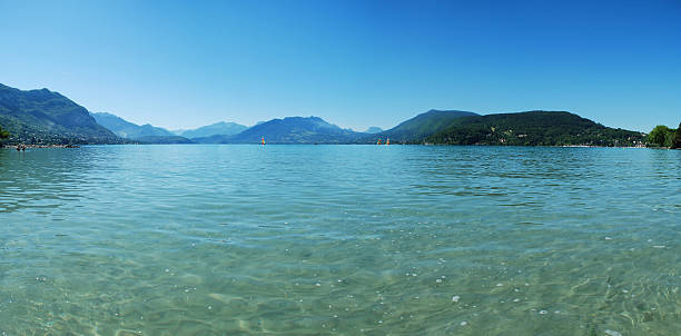 lake with clear water stock photo