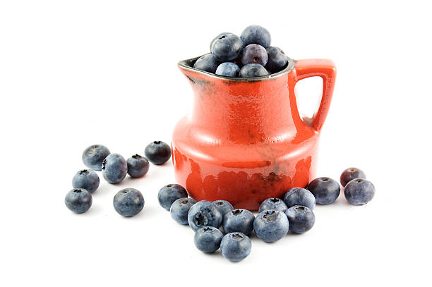 istock Blueberries in the red pot 155260709