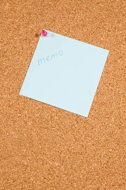 memoboard with message: memo