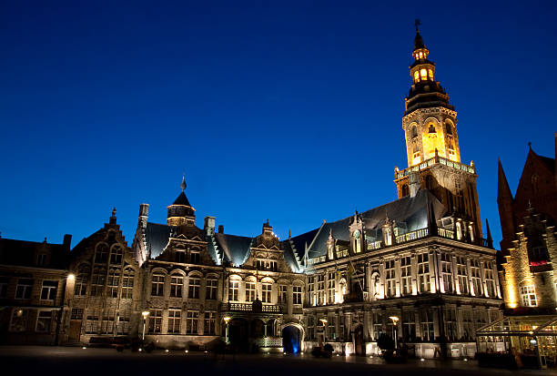 istock Night European city 155260887