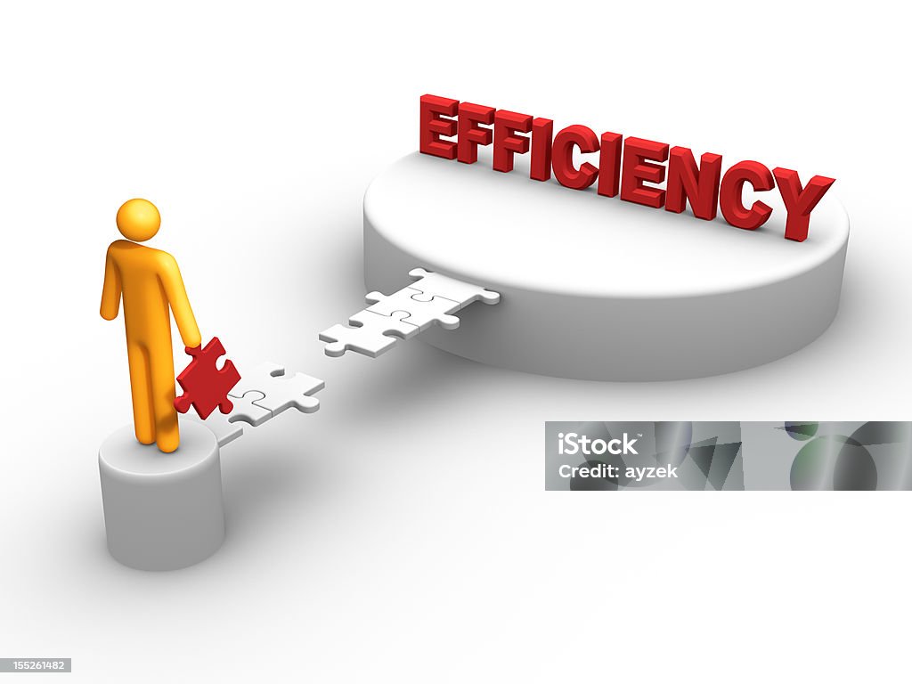 Efficiency (isolated) bridge to the efficiency A Helping Hand Stock Photo