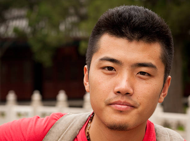 Young asian student stock photo