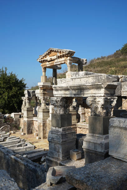 istock Exterior architecture and ruins design at Ephesus Archaeological Museum 1552620503