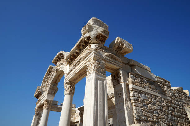 istock Exterior architecture and ruins design at Ephesus Archaeological Museum 1552620542