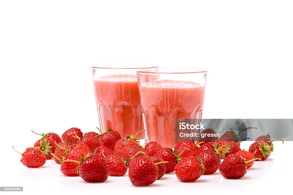 Erdbeer-Smoothie - Lizenzfrei Alkoholfreies Getränk Stock-Foto
