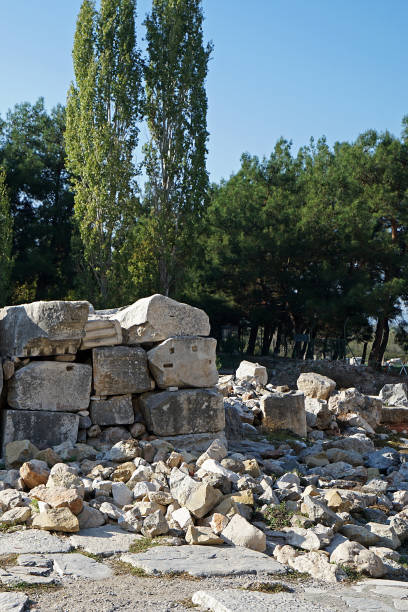 istock Exterior architecture and ruins design at Ephesus Archaeological Museum 1552625951