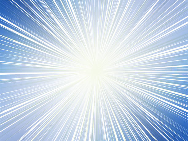 istock Concentrated line background material of the image of the sun rays shining intensely in the sky_navy blue 1552625977