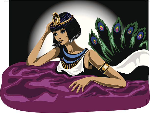 Cleopatra Cleopatra - historical queen of Egypt (pdf file and h.res. jpg included) las vegas pyramid stock illustrations