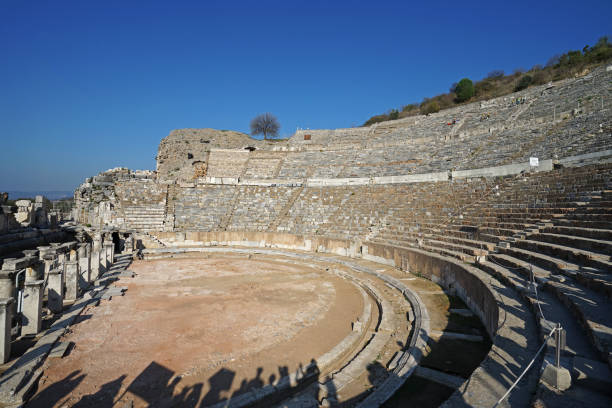 istock Exterior architecture and ruins design at Ephesus Archaeological Museum 1552626508