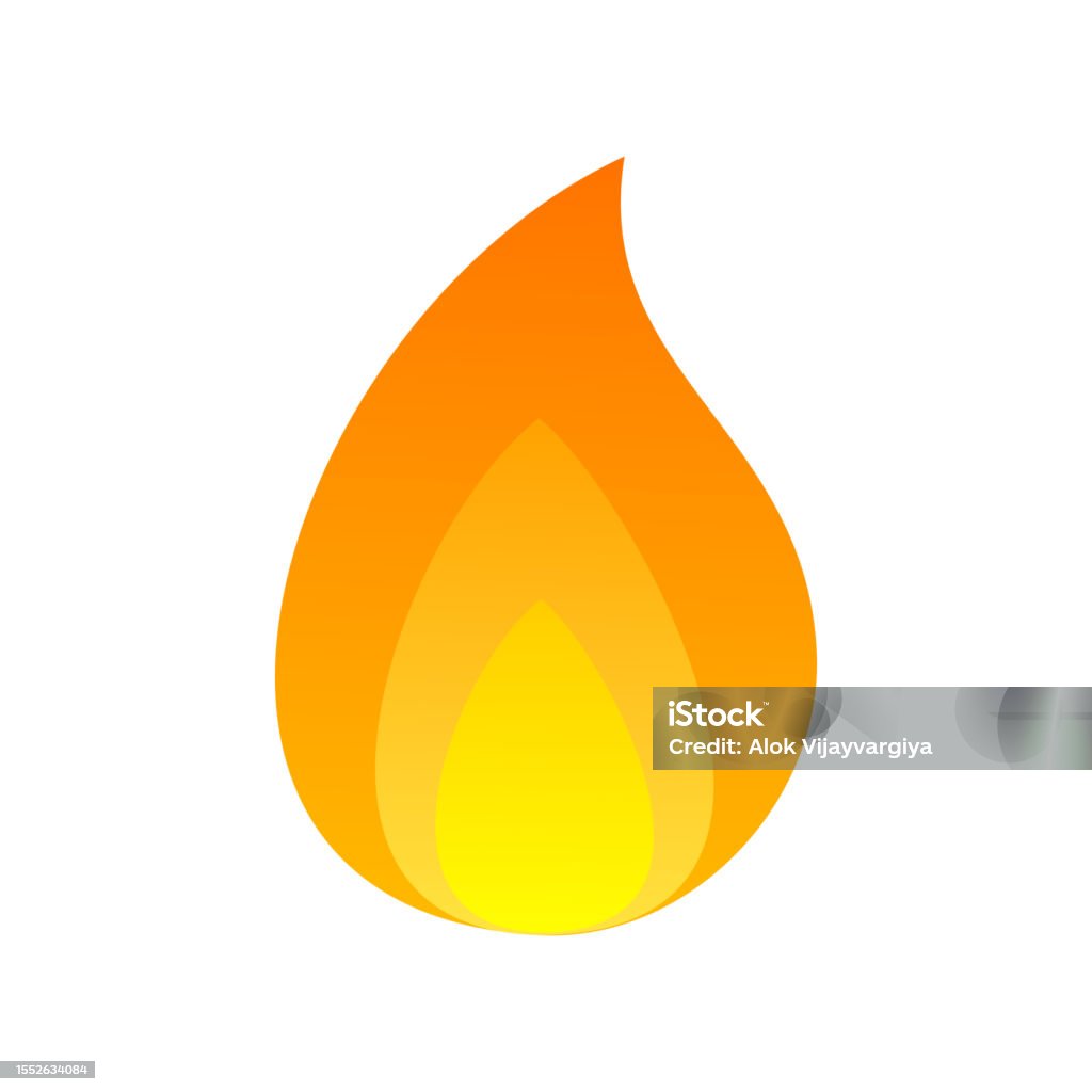 Emote Fire Vector Fire Emoji Vector Illustration Stock Illustration - Download Image Now ...