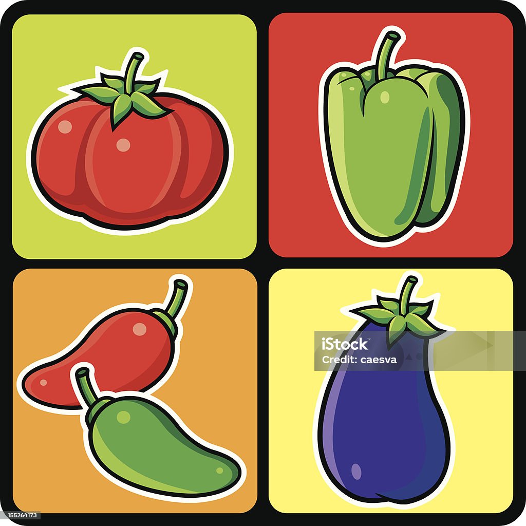 Verduras - arte vectorial de Berenjena - Vegetal libre de derechos