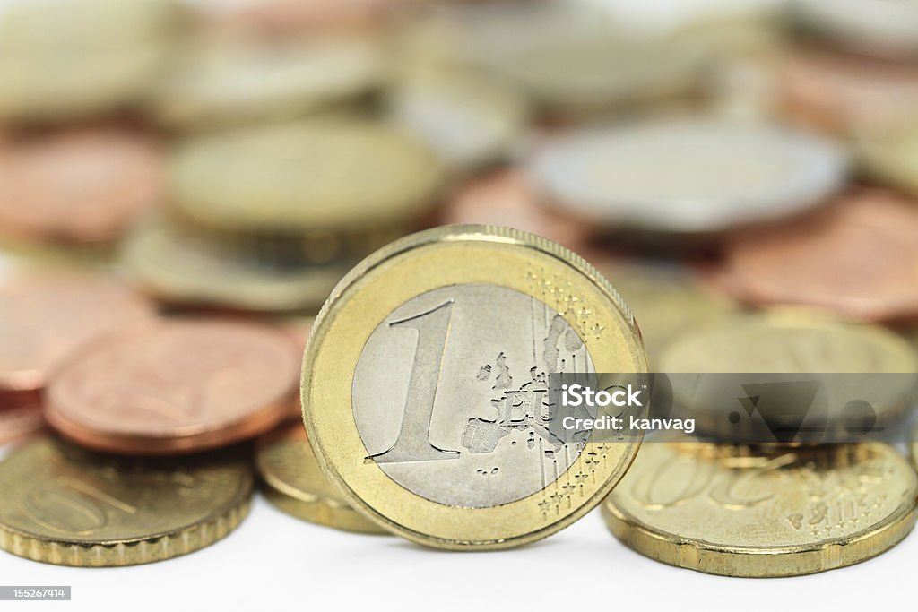 Монета евро - Стоковые фото Eurogroup роялти-фри