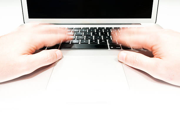 istock Person typing on a  laptop. 155267477