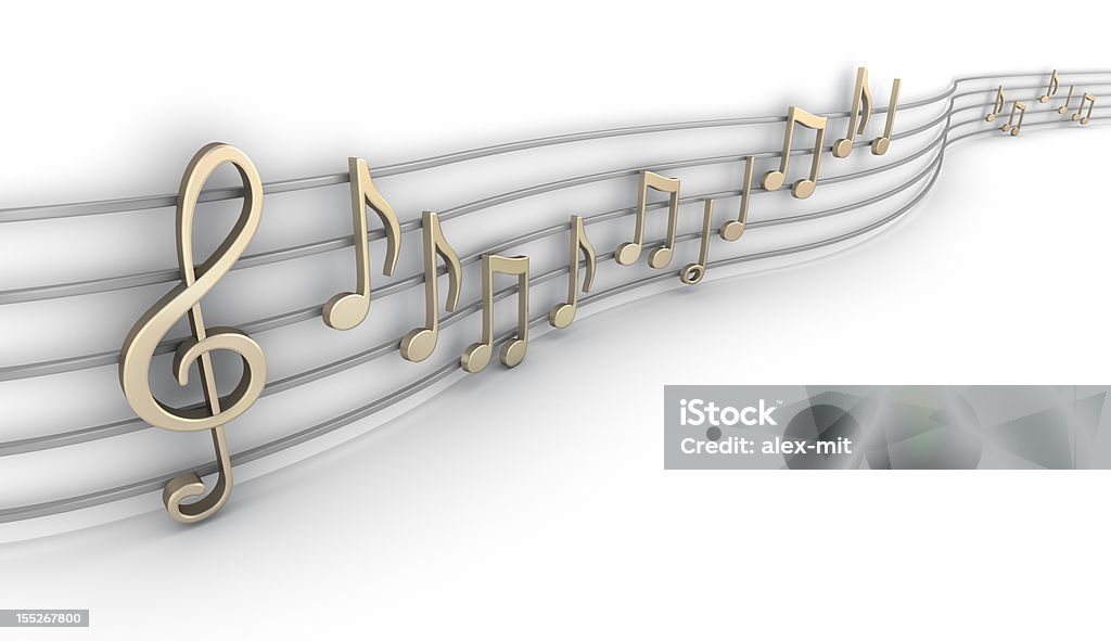 Conjunto de nove notas musicais - Royalty-free Nota Musical Foto de stock