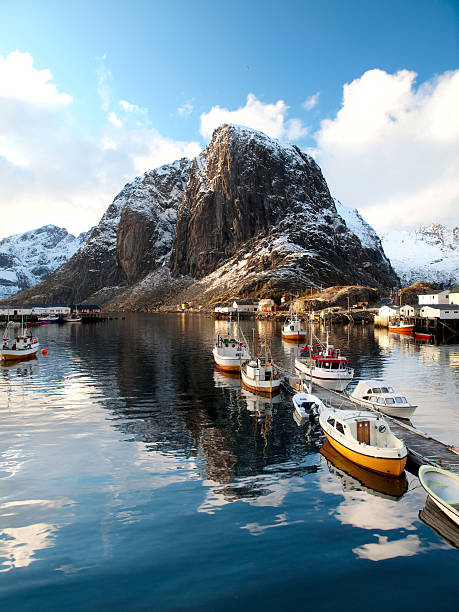 istock Early spring landscape in Hamnoy, Lofoten, Norway 155268073