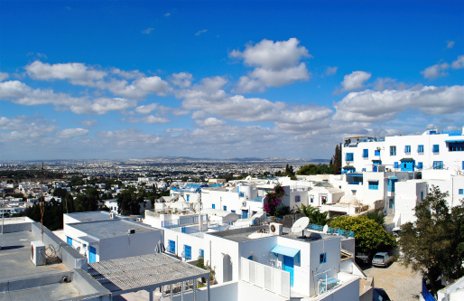 Sidi Bou Said near Tunis is a famous touristic attraction, visited by millions of tourists every year. The arab revolution 2010 has been started in Sidi Bou Said. The Tunisian President Ben Ali ousted during the arab spring. Sidi Bou Said is in North Africa.