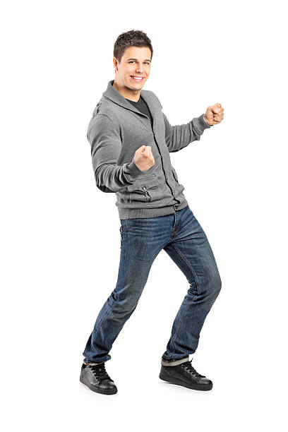istock Young male gesturing happiness 155270860