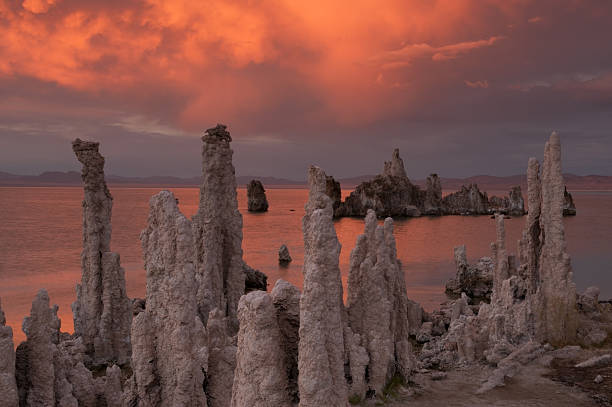 Mono Lake Sunset stock photo