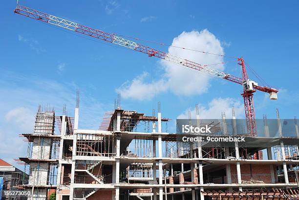 Construction Site Stock Photo - Download Image Now - Adult, Building - Activity, Built Structure