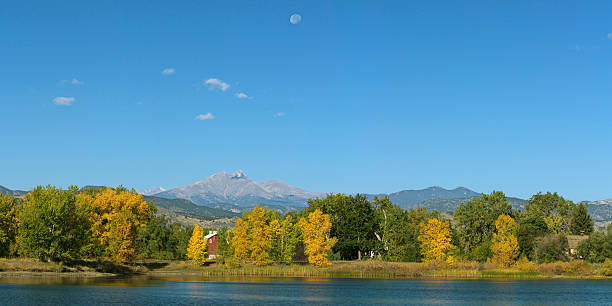 istock Pella Crossing Panorama with Full Moon 155273202