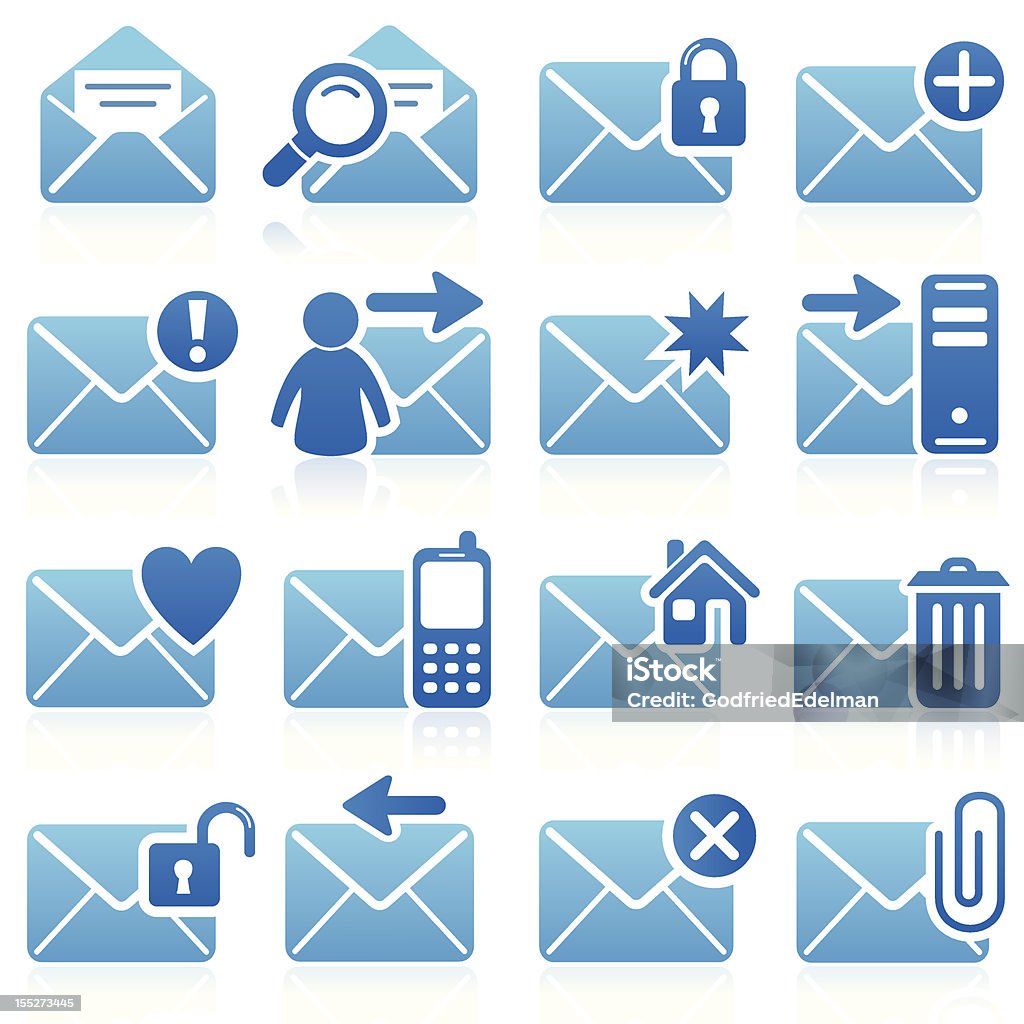 E-Mail-Symbole - Lizenzfrei Menschen Vektorgrafik