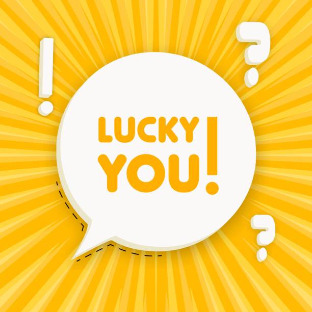 istock Lucku you banner. Speech bubble with Lucku you text. Business concept. 3d illustration. Spiral background. Vector line icon for business and advertising 1552758417