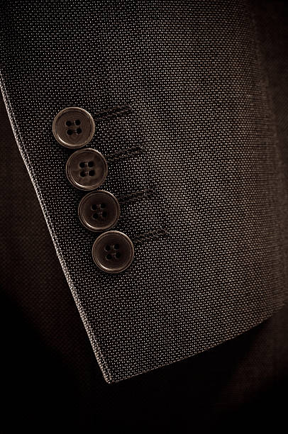 istock Close-up of suit sleeve and buttons 155276298