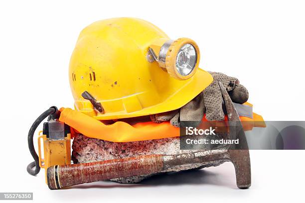 Underground Safety Gear Stock Photo - Download Image Now - Mining - Natural Resources, Geologist, Safety Equipment
