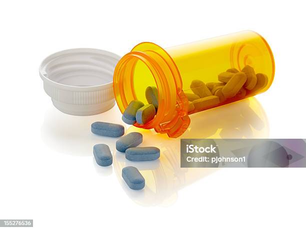 Blue Pills Stock Photo - Download Image Now - Aspirin, Capsule - Medicine, Clipping Path