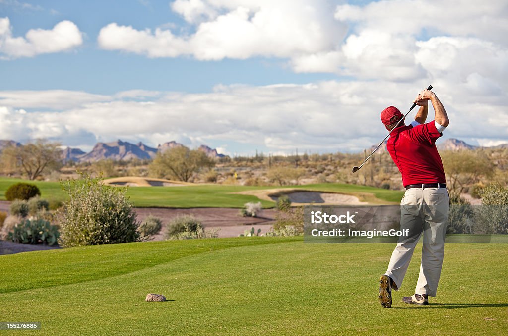 Golfspieler auf dem T-Shirt - Lizenzfrei Golf Stock-Foto