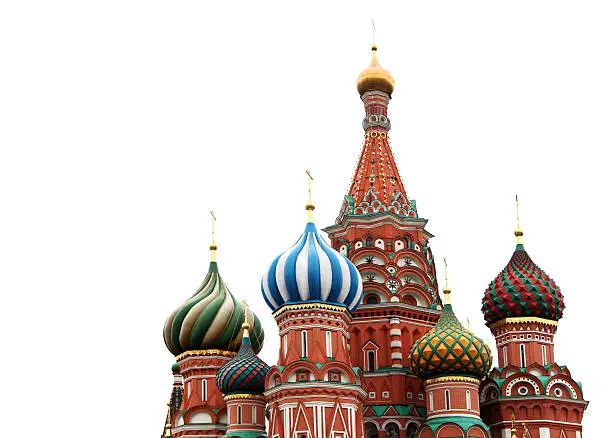 St. Basil Cathedral, Russia, Moscow. It is isolated.
