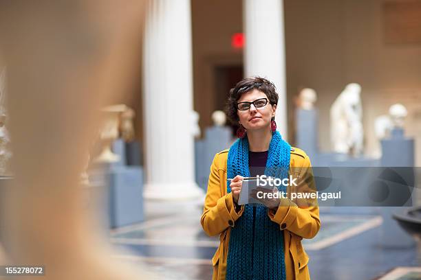 Young Woman In Museum Stock Photo - Download Image Now - Museum, Art Museum, Art