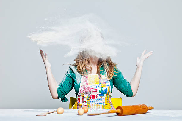 Kitchen magic Kitchen magic. flour mess stock pictures, royalty-free photos & images