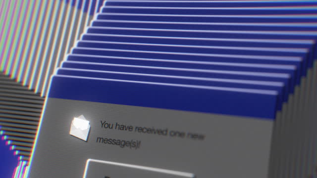 90s style computer notifications, pop-up windows