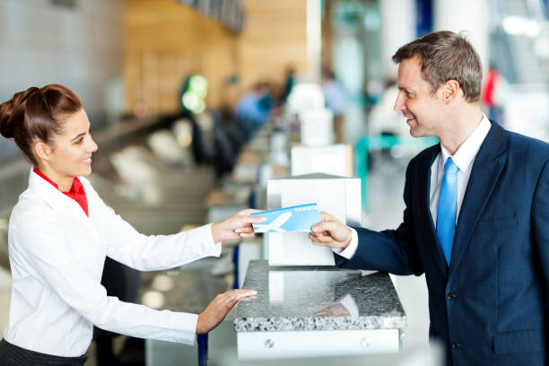 istock Businessman Checking in at the Airport 155278373
