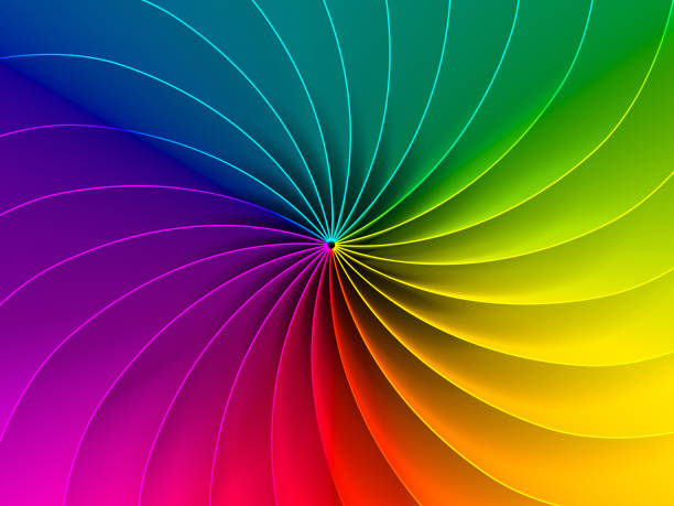 spectre fond coloré - craft equipment material spiral photos et images de collection